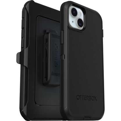 Otterbox Funda para iPhone 15 Plus Y iPhone 14 Plus Defender Series -, Sin Pantalla, Resistente Y Duradera, con Protección De Puerto, Incluye Soporte De Clip De Funda Negro