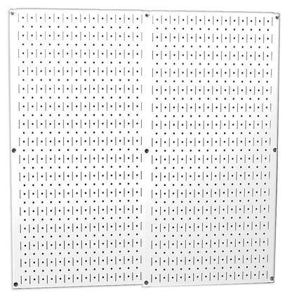 Wall Control Panel de Tablero de Clavijas Metálico 32x32 pulg - Blanco - Tablero de clavijas