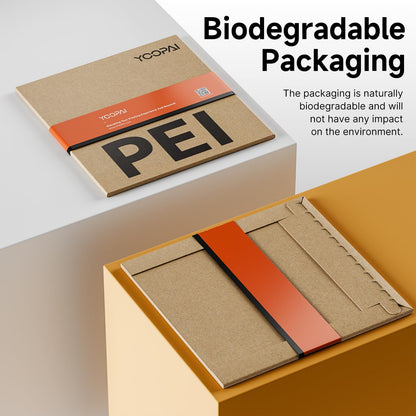 YOOPAI PEO+Pei Placa de construcción para Laboratorio Bambu, Plataforma de construcción 3D de Doble Cara de 257 x 257 mm, Hoja Pei PEO con Textura de impresión 3D para impresoras 3D Bambu Lab