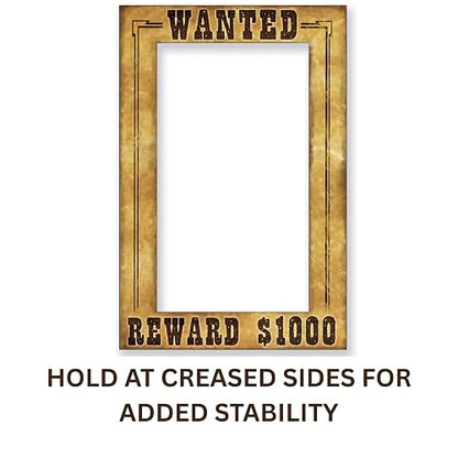 Beistle 52158 - Marco para fotos estilo Western Wanted. 60 x 40 cm, multicolor