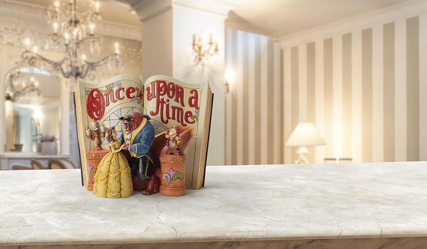 Disney Traditions 4031483 Beauty and The Beast Storybook Figurine, 6 inches
