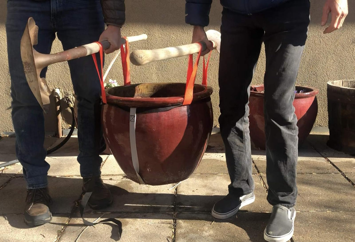 SHOULDER DOLLY GardenDolly - Correas de elevación de paisajismo, Mover Objetos Pesados de jardín, macetas, Rocas, elevación Segura de hasta 800 Libras.
