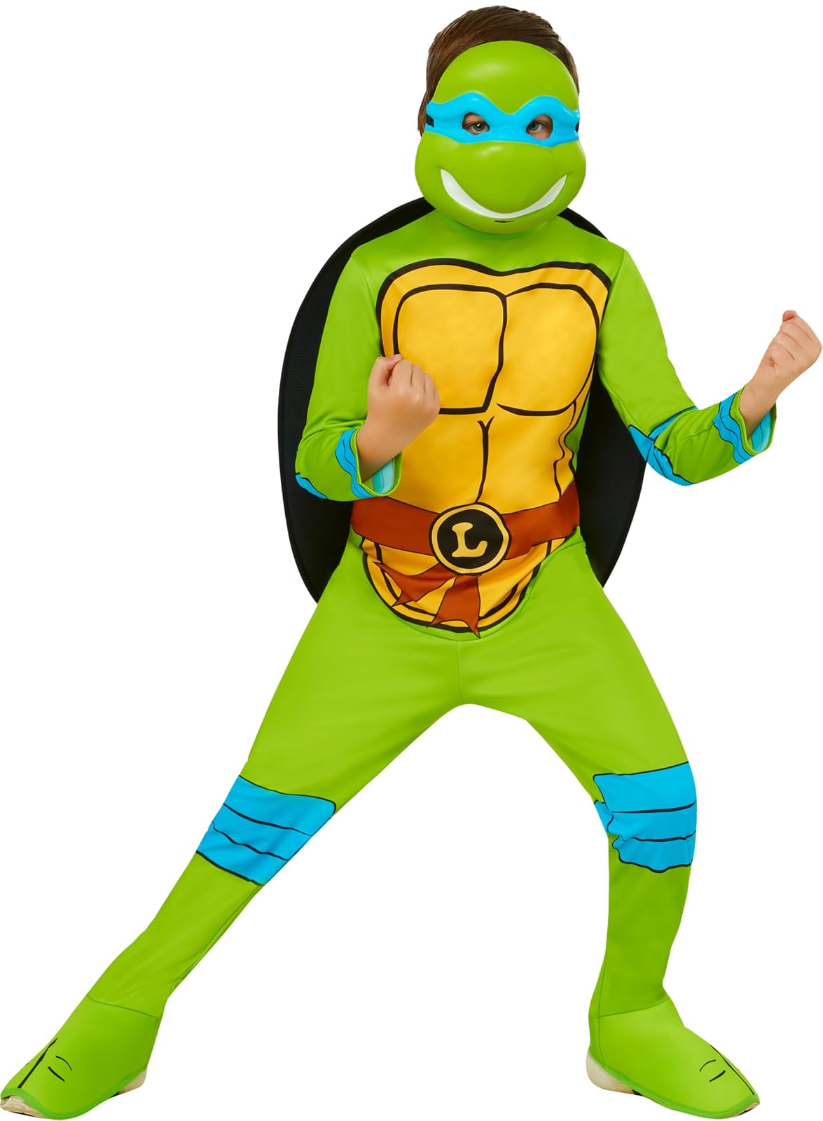 Rubies - Disfraz de Tortugas Ninja Mutantes Adolescentes: Leonardo para niños, talla S