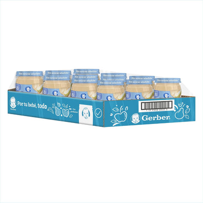 Gerber Papilla Etapa 3, A Partir de 8 Meses, Adicionado con Vitamina C, Pera, Paquete de 12 Frascos de 170 g c/u