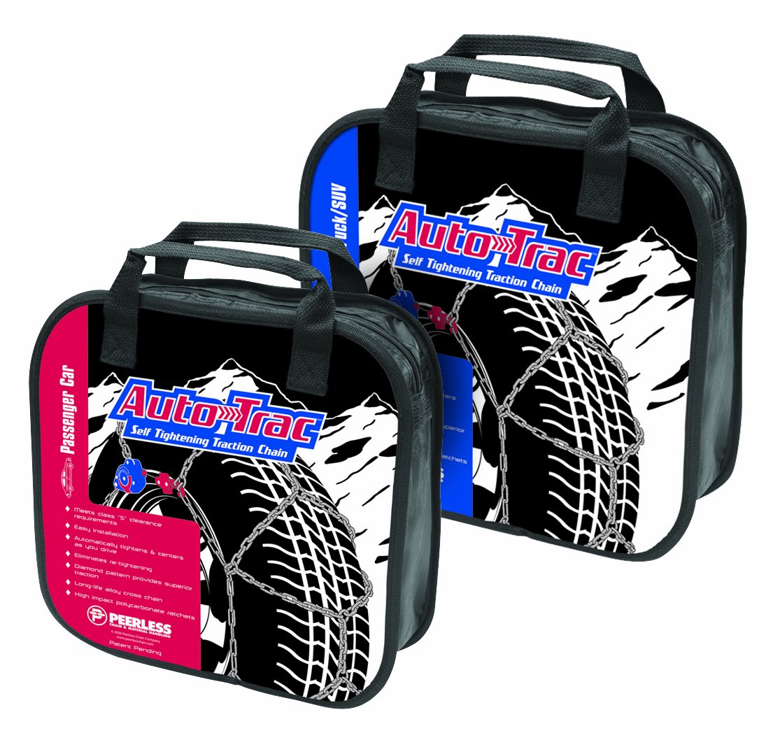 Security Chain Peerless Auto-Trac Cadena de Tracción Automática para Neumáticos 0154005, Juego de 2
