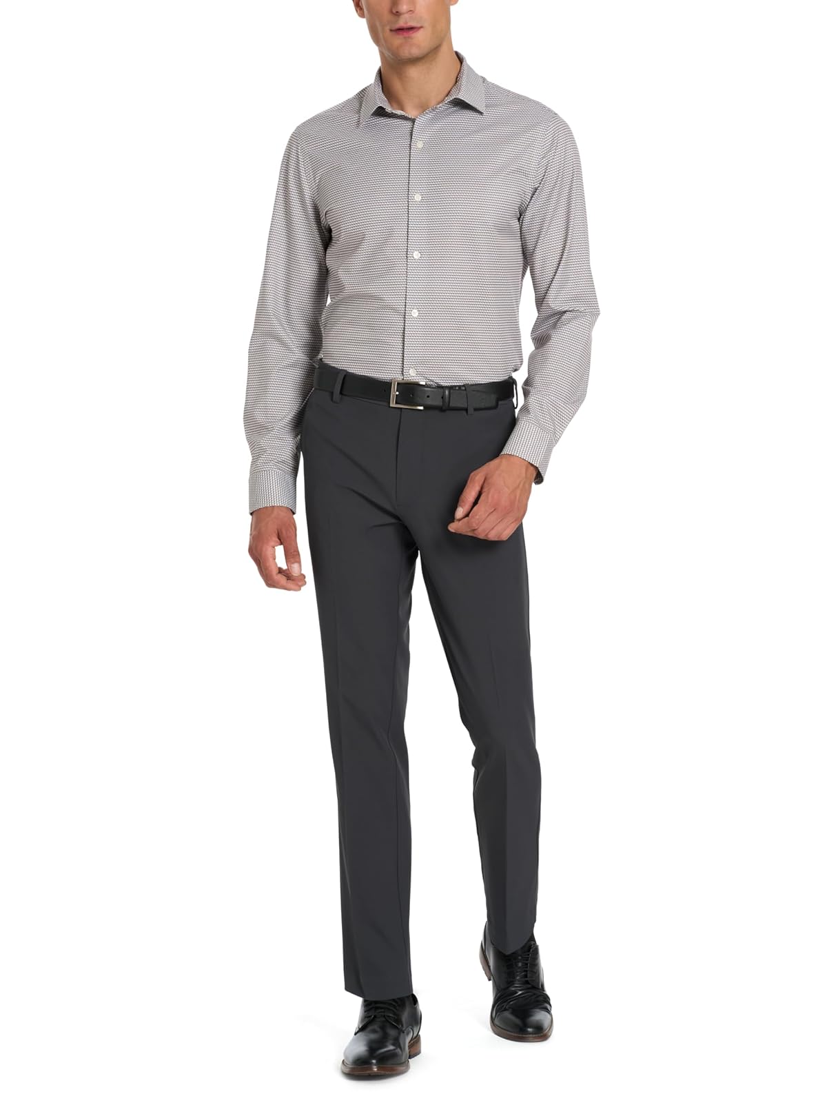 Van Heusen - Camisa elástica de Manga Larga para Hombre