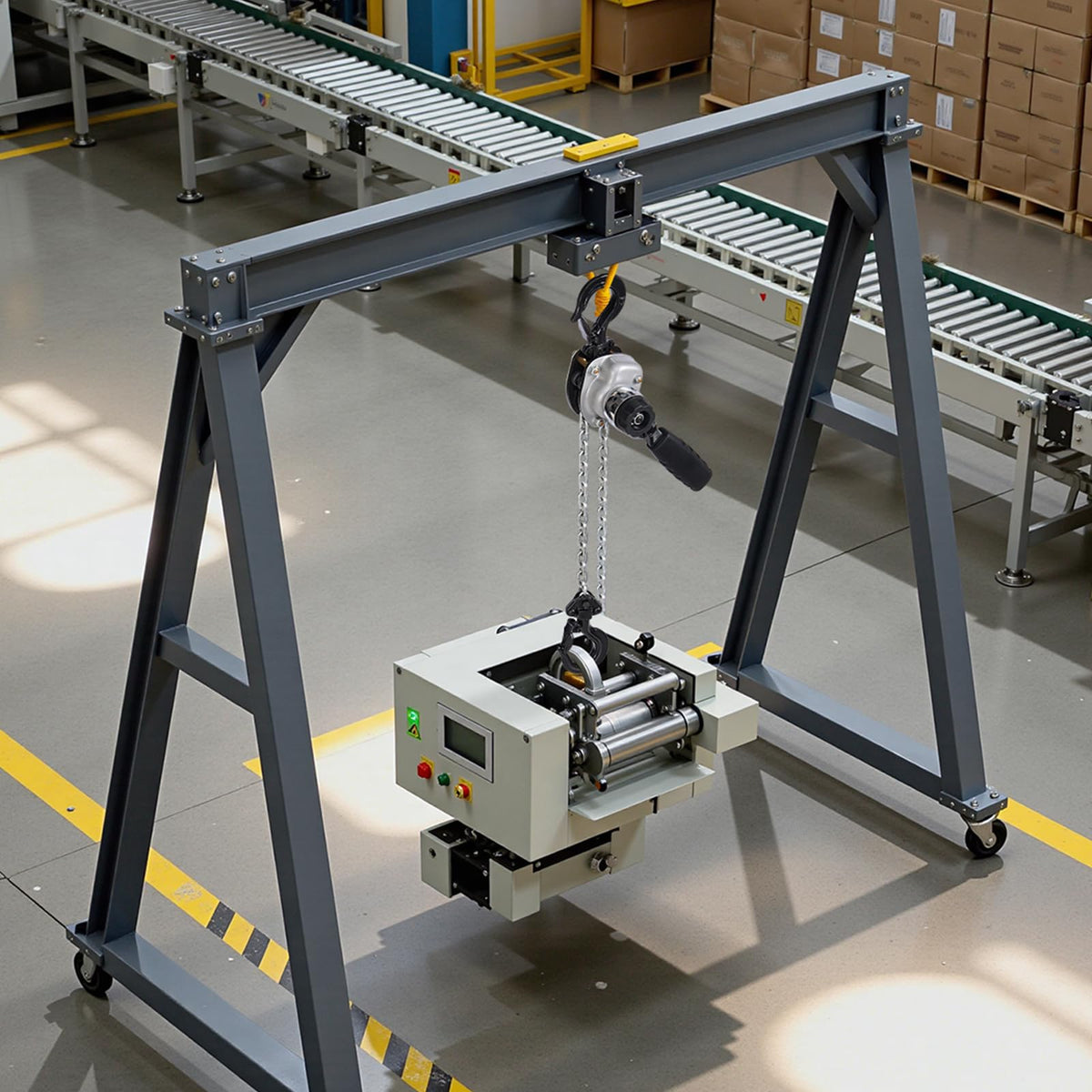 VEVOR Mini Polipasto de Cadena Manual de Palanca, 0,5 T, Elevación de 3 m, con freno mecánico de doble trinquete, ganchos giratorios 360°, para almacén, construcción y garaje, 285 x 70 x 117 mm