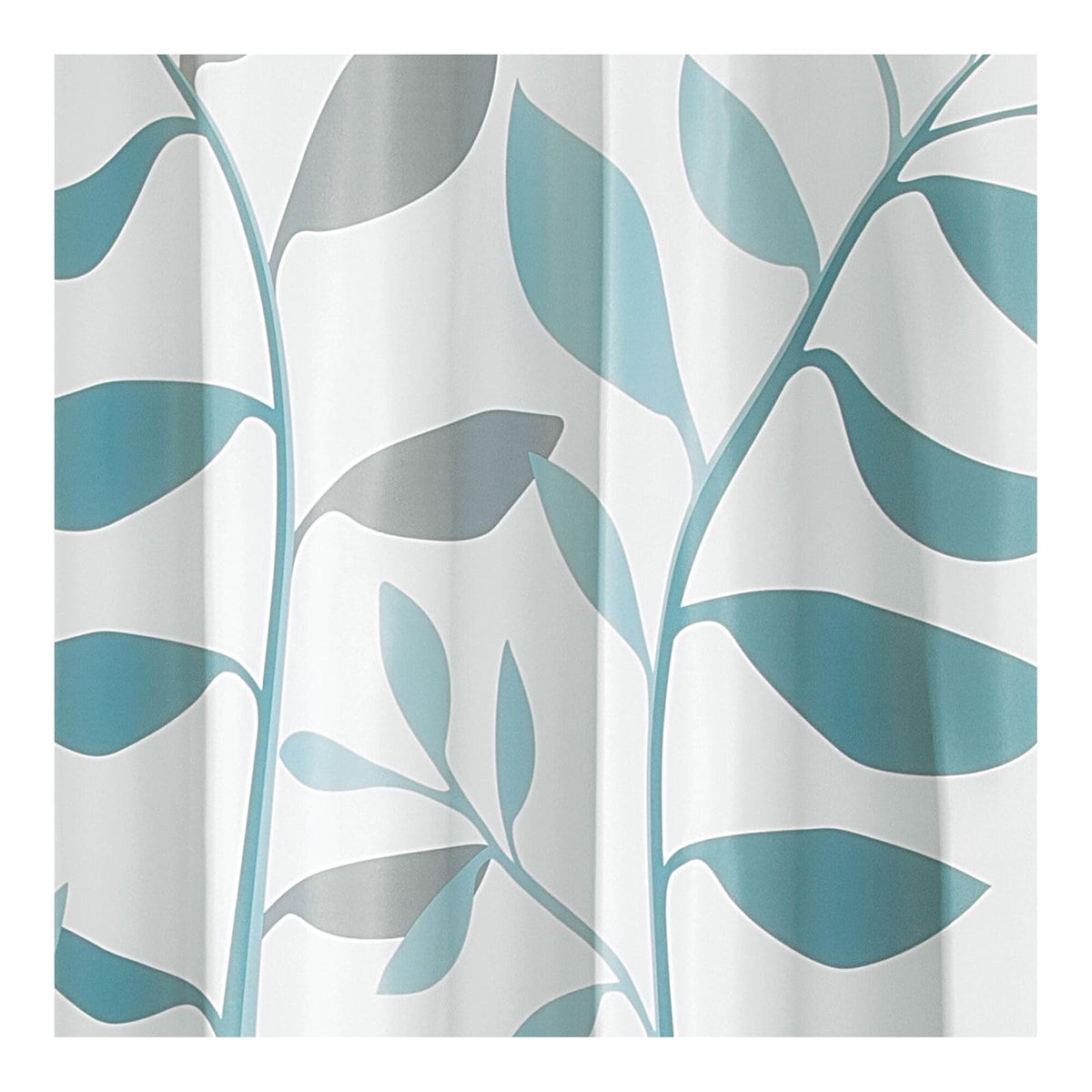 InterDesign 71821 Laurel Shower Curtain, Gray/Blue