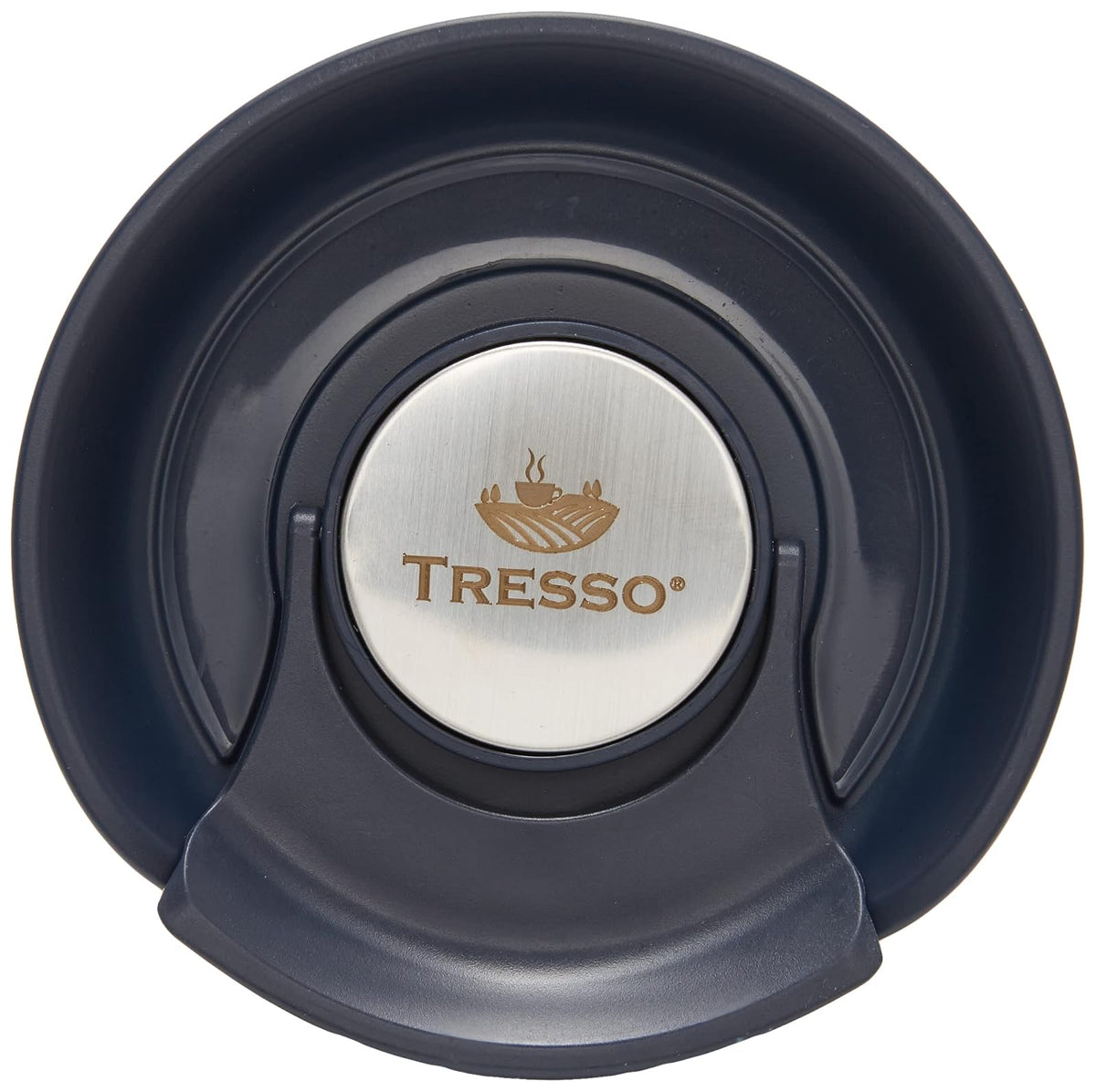 TRESSO Vaso de Viaje con Infusor para Preparar Café y Té 280 ml, Color Negro