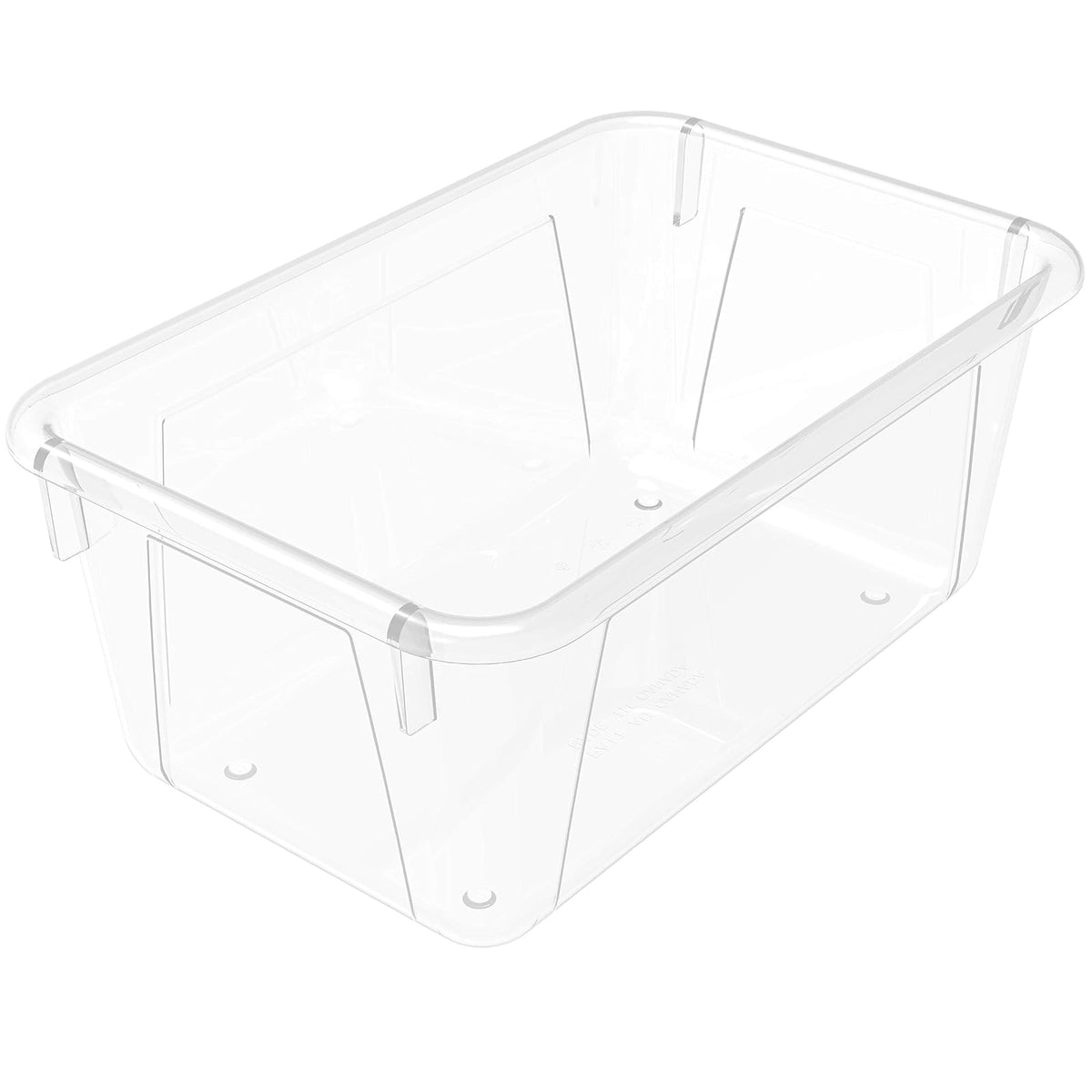 Storex - cubeta de basura pequeño, Transparente, 12.2 x 7.8 x 5.1 Inches, 5-Pack