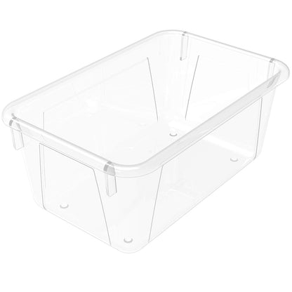 Storex - cubeta de basura pequeño, Transparente, 12.2 x 7.8 x 5.1 Inches, 5-Pack