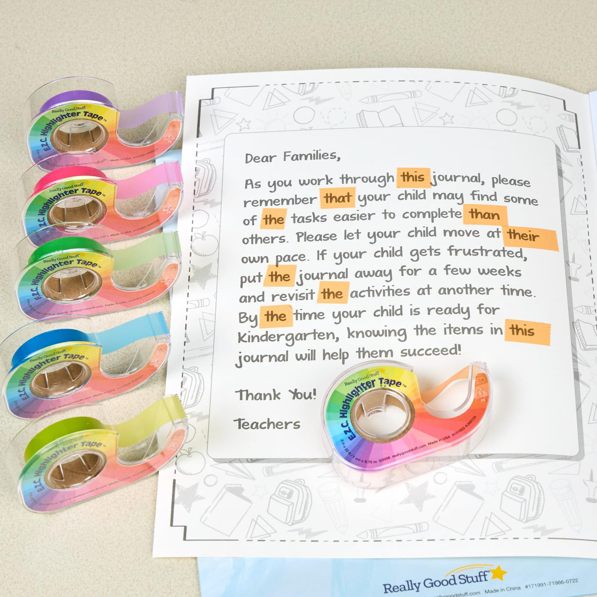 e.z.c. Highlighter Tape - Multipack