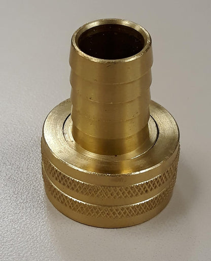 Anderson Metals-07046-1012 - Conector giratorio para manguera de jardín (latón, 5/8 pulgadas x 3/4 pulgadas)