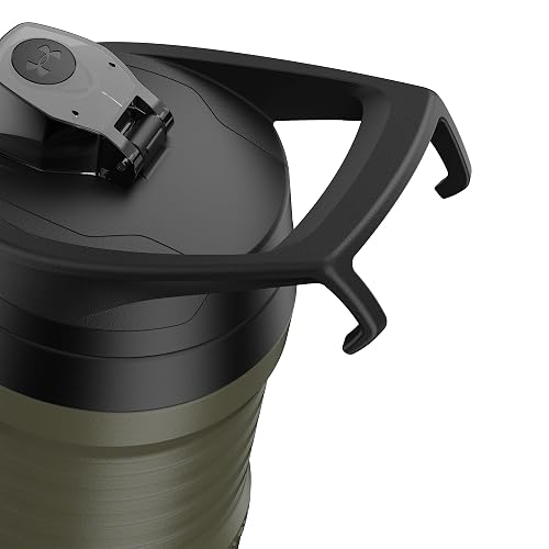 Under Armour - Botellas de agua aisladas de 32 onzas, jarra de agua deportiva con asa, gancho de cerca, resistente a fugas para béisbol, fútbol y más, botellas de agua de 32 onzas, botella de agua