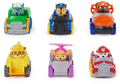 Paw Patrol: Pup Squad Racers, Set de Regalo de vehículos de 6 Piezas, Juguetes para niños y niñas a Partir de 3 años