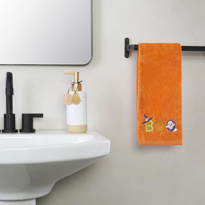 SKL HOME by Saturday Knight Ltd. Boo - Juego de toallas de mano, 2 unidades, color naranja