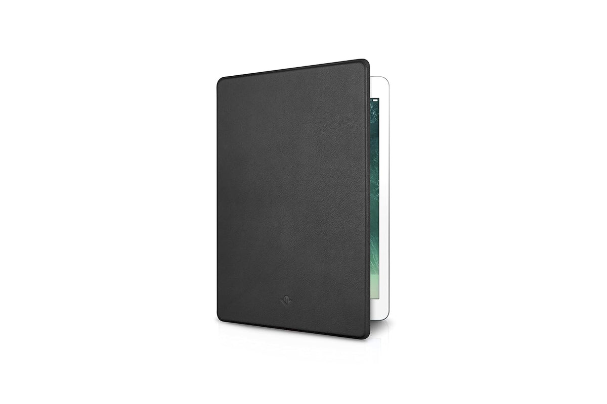 Twelve South SurfacePad para iPad Pro de 9,7 Pulgadas | Funda Ultra Fina de Piel de Lujo + Soporte de Pantalla (Negro)