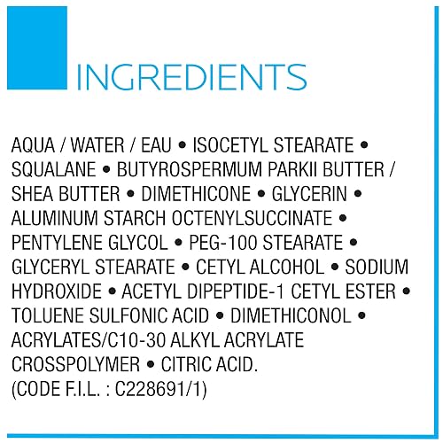 La Roche Posay Toleriane Ultra Crema, Crema Hidratante Facial para Piel Sensible y Alergica, 40 ml, 1 count, Multicolor