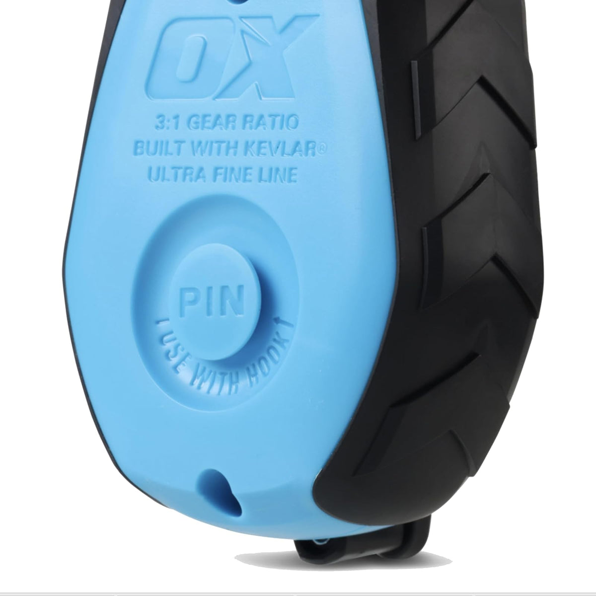 OX Pro - Línea de gis de precisión de 50 pies con punta de goma pinchable y recambio de polvo de gis de 4 onzas, herramienta de marcado de línea ultra fina de Kevlar y nailon, herramienta de carrete