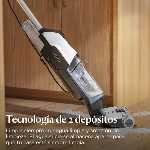 Bissell CrossWave Edge Zero-Gap Trapeador al aspiradora en seco húmedo, 4111A | Potente succión para suelos de baldosas y eliminación de manchas; borde de espacio cero llega a zócalos y esquinas