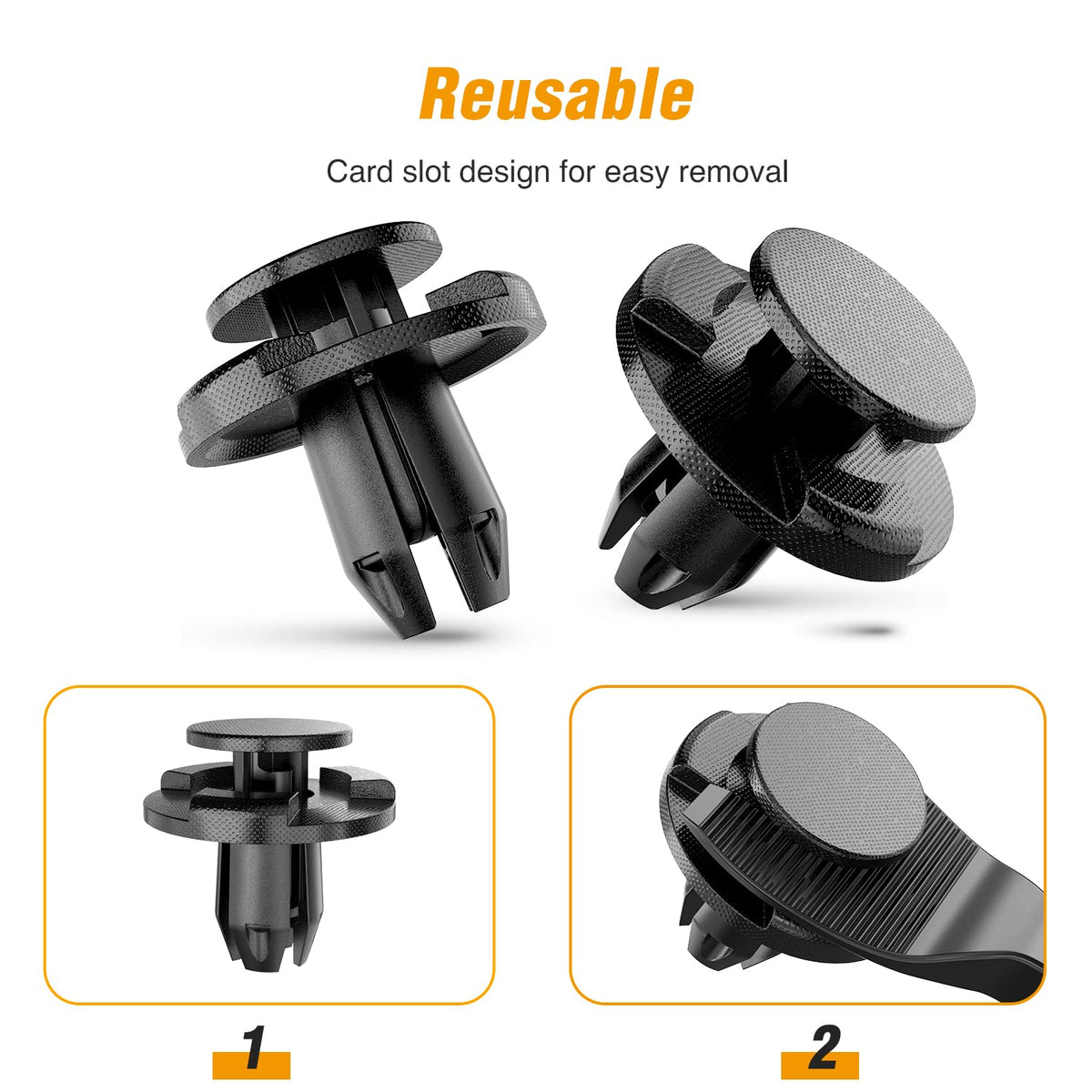 Gooacc 50 Clips de Retén para Panel para Nissan Altima Sentra Murano, Infiniti FX35 G35 G37, Mazda 3 5 6, GRC-113