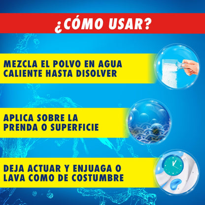 OxiClean Max Efficiency Quitamanchas en Polvo 3.6 kg. 101 Maneras de Uso. Elimina Manchas sin Tallar. Fórmula Concentrada, 20% más Poder de Oxígeno. Versátil para múltiples superficies