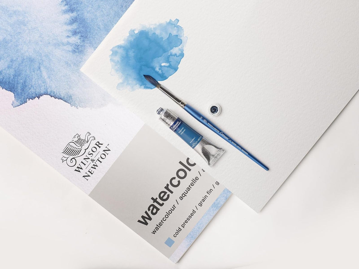 Winsor & Newton Classic - Almohadilla de papel de acuarela, 9 x 12 pulgadas, color blanco natural