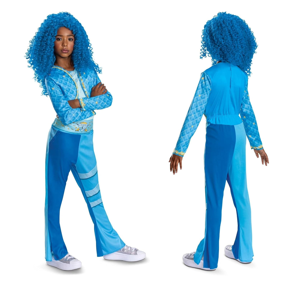Disfraz de Descendants Chloe para niños, disfraz oficial de Disney Descendants The Rise of Red overol, peluca no incluida, tamaño infantil (4-6x) - S (4-6x) - Descendientes