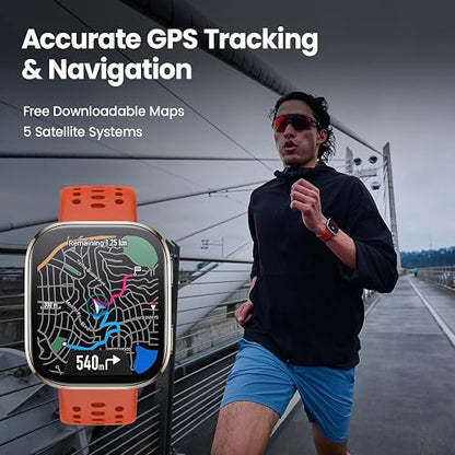 Amazfit Bip 6 Reloj Inteligente de 46 mm, batería de 14 días, visualización AMOLED de 1.9 Pulgadas, GPS y mapas gratuitos, AI, Llamadas y Texto Bluetooth, rastreador de Salud, Fitness y sueño, más de
