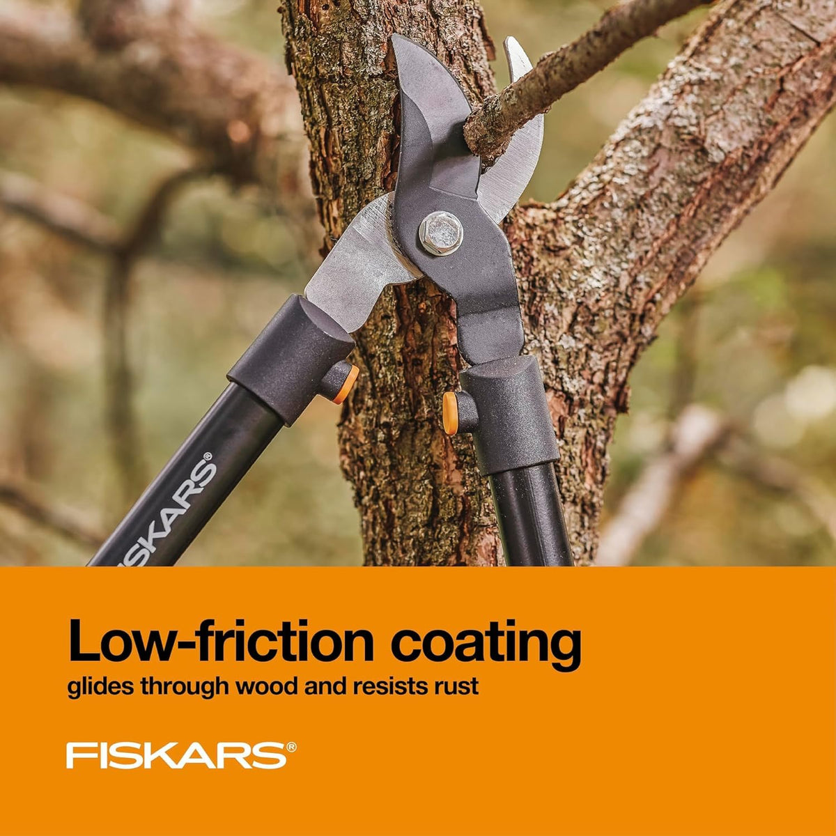 Fiskars 28 Inch Bypass Lopper Black/Orange (391461-1003)