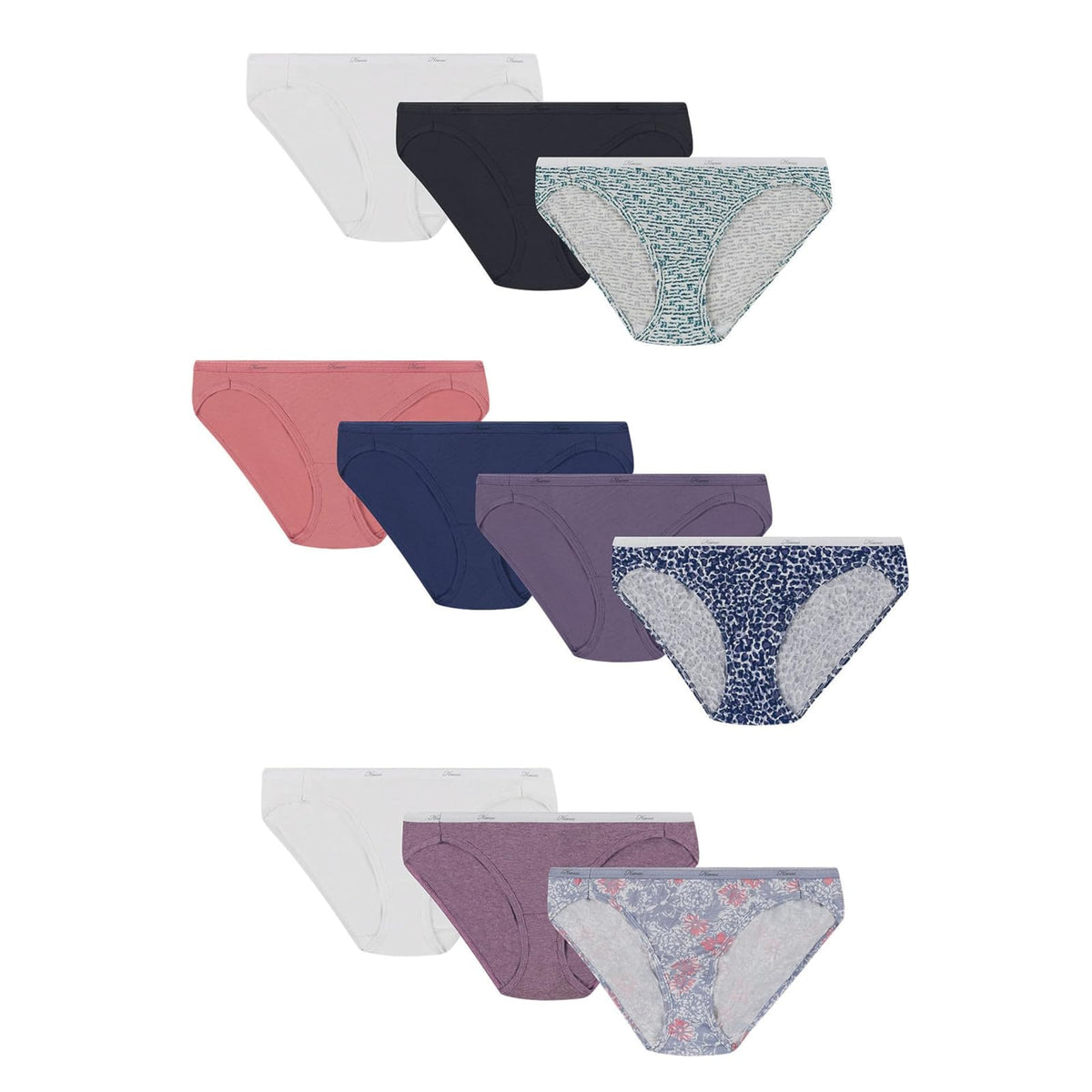 Hanes Women's Cotton Bikini Panty, Assorted, Size
