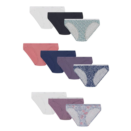 Hanes Women's Cotton Bikini Panty, Assorted, Size