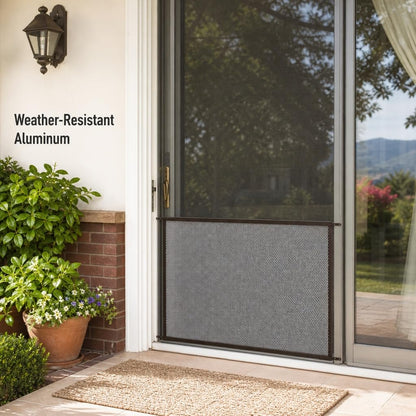 Prime-Line Products Pl 15942 Patio Rejilla de puerta visualización deslizante, 48 en., aluminio, bronce, Construcción