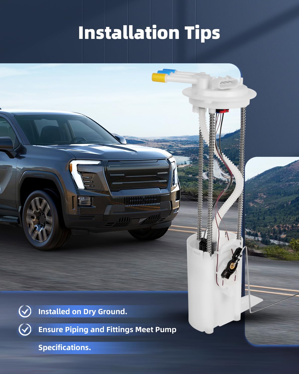 Bomba de combustible, repuesto para Chevy para Chevrolet GMC Silverado Sierra Pickup 2000 2001 2002 2003 2004 con unidad de envío OEM E3500M