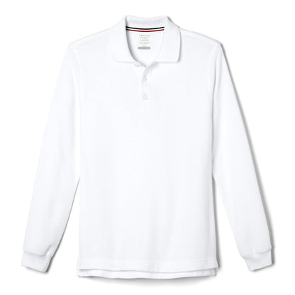 French Toast Camisa Polo Manga Larga para Niño - White - 6-7