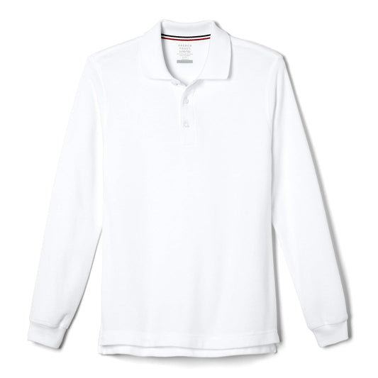 French Toast Camisa Polo Manga Larga para Niño - White - 6-7