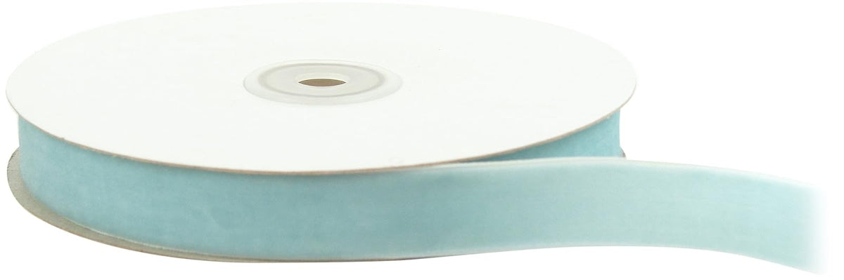 May Arts PV-2-34 Wide Ribbon, 3/4-inch, light blue velvet - Azul claro