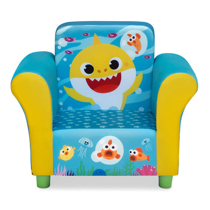 Delta - Silla tapizada para niños, tiburón bebé