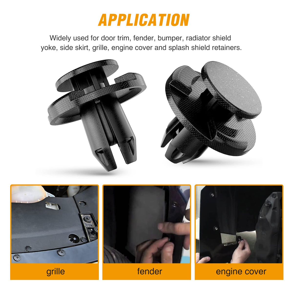 Gooacc 50 Clips de Retén para Panel para Nissan Altima Sentra Murano, Infiniti FX35 G35 G37, Mazda 3 5 6, GRC-113