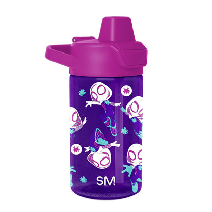 Simple Modern Summit Botella Tritan para Niños, 12 oz, Diseños con Licencia - Marvel: Spider Gwen - Tapa cubierta | 12 onzas