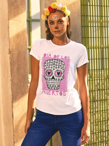 Ilusion Mujer Playera Manga Corta Escote Redondo Tela Extra Suave Cómoda y práctica 45626
