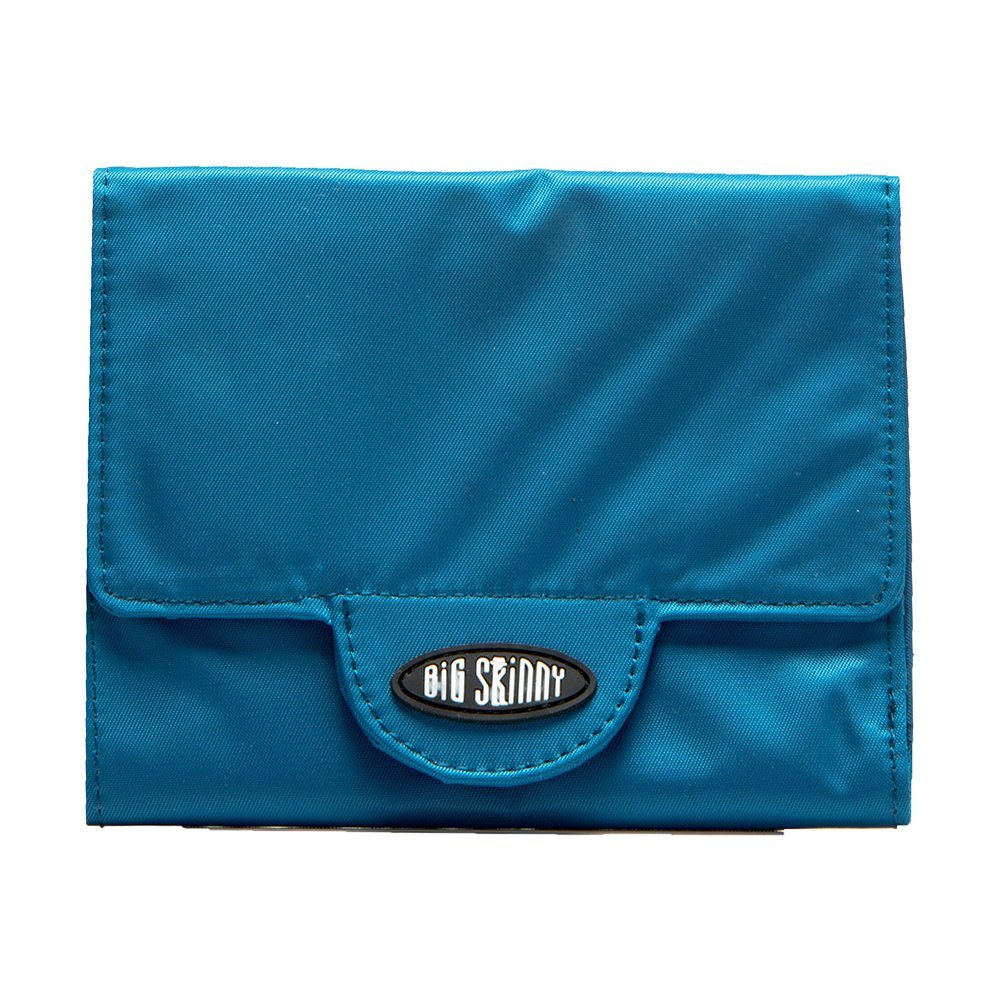 Big Skinny Billetera Trixie tri-fold delgada para mujer, con capacidad para hasta 30 tarjetas - Azul Océano