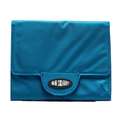 Big Skinny Billetera Trixie tri-fold delgada para mujer, con capacidad para hasta 30 tarjetas - Azul Océano