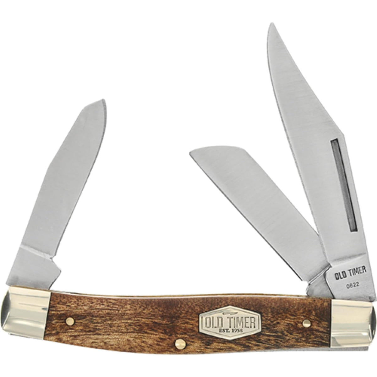 Schrade 8OTW 4" Closed Senior with Desert Iron Wood Handle
