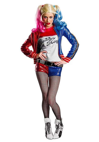 Suicide Squad Harley Quinn Premium Disfraz, Como se muestra, XL