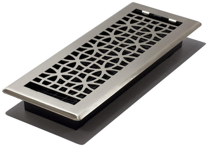 Decor Grates ECH412-NKL, Eclipse - Registro de Piso, 4 x 12 Pulgadas, níquel Cepillado