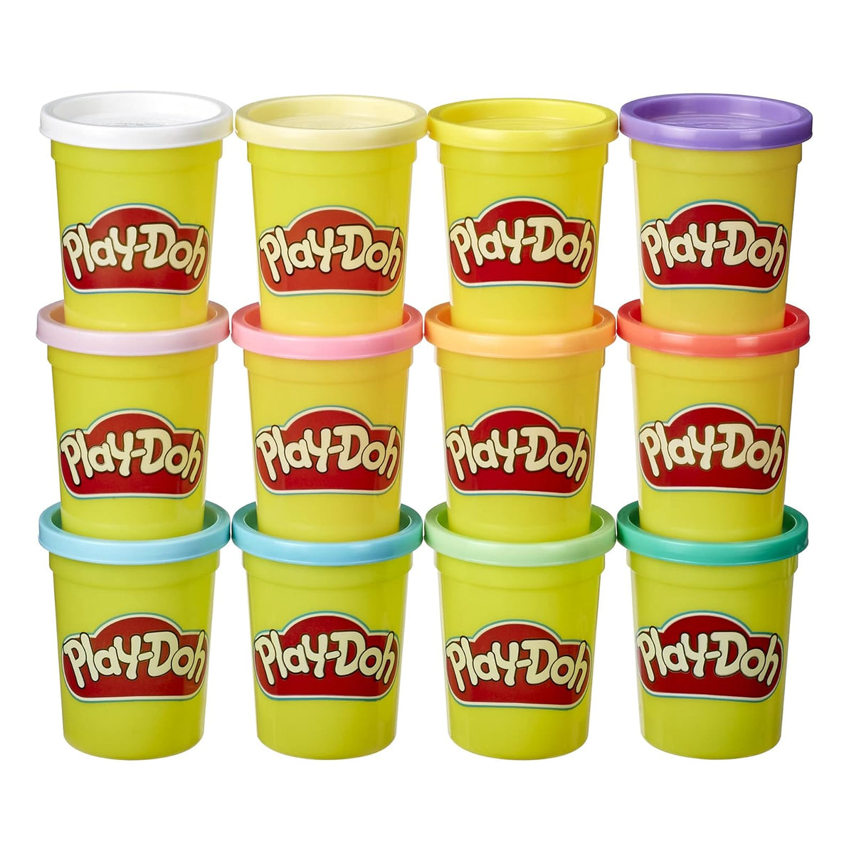 Play-Doh Pack de 12 Latas de Plastilina Colores de Invierno - Assorted Colors