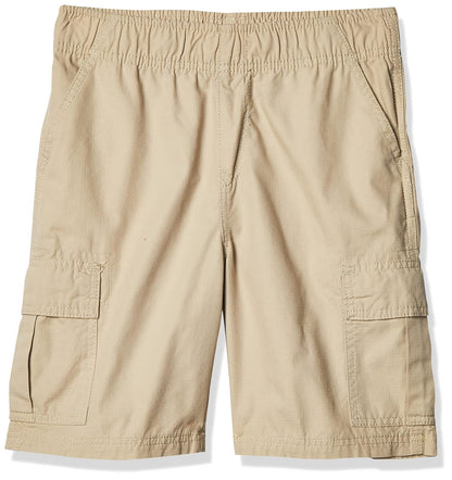 The Children’s Place - Pantalones cortos cargo para niño, Flax, 10 - 16 - Lavado de arena