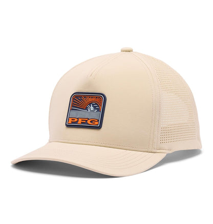 Columbia PFG Elite 3D Stretch Snap Back Gorra de Bola Unisex Adulto - Talla Única - Gráfico de ondas de serpentina - barco