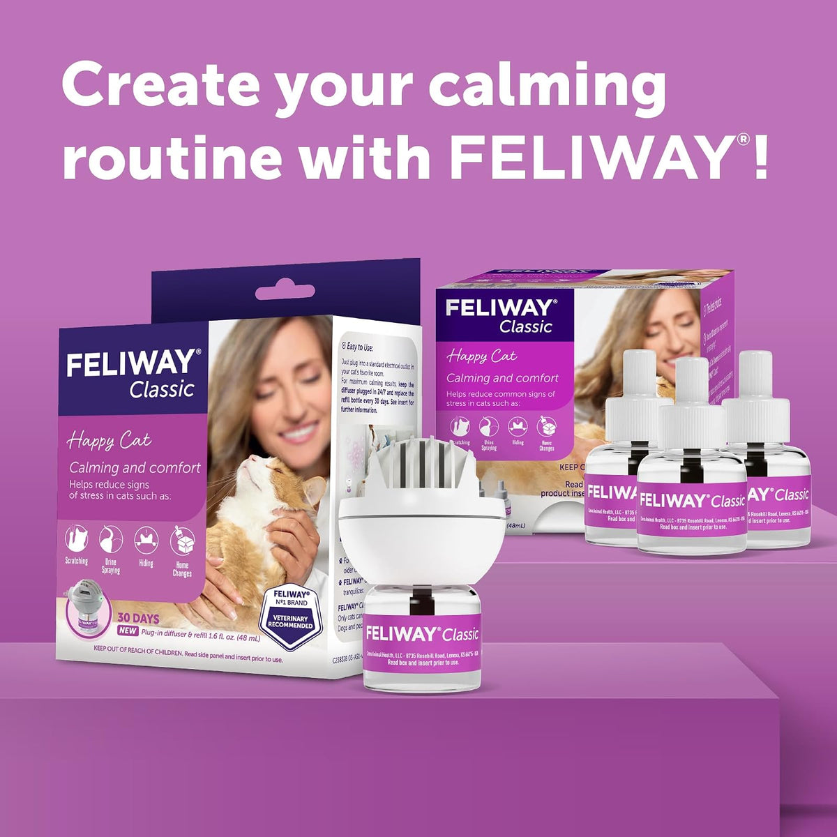 CEVA Animal Health C23850C Feliway Refill for 30 Days, 48ml